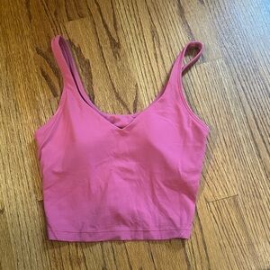 Pink lululemon align tank